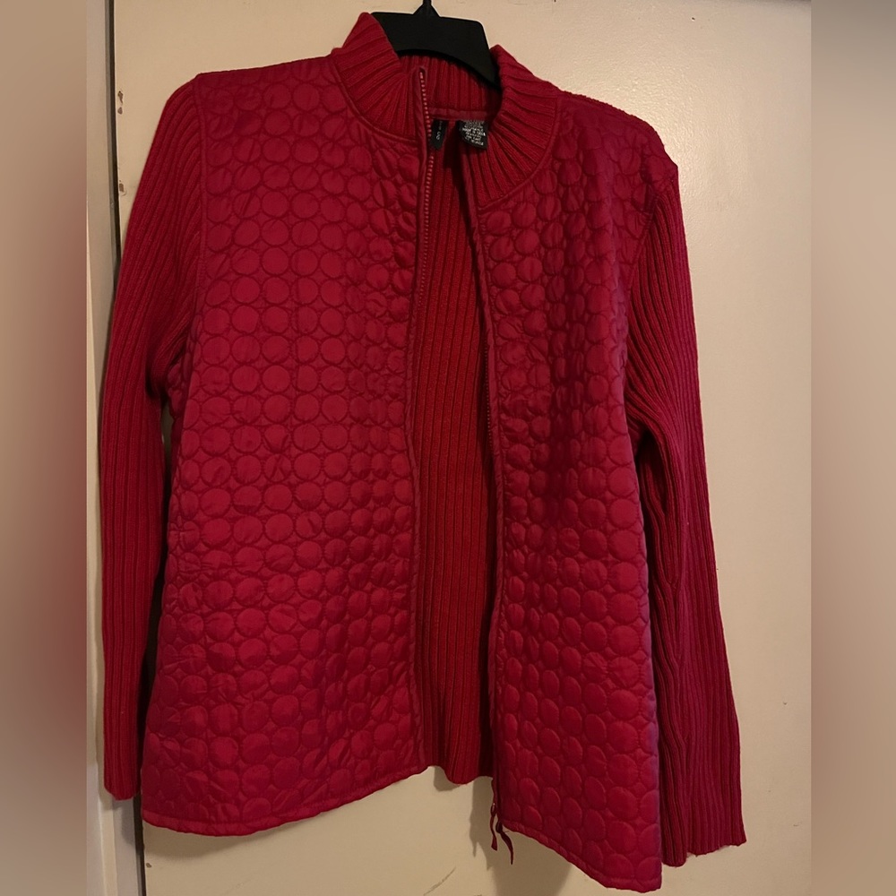Like new zip up Sweater Puff Vest size XL